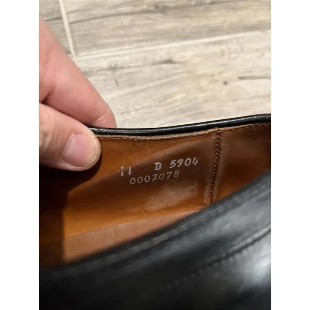 ALLEN EDMONDS HILLCREST BLACK MADE IN USA MENS DRESS SHOES SIZE 11D